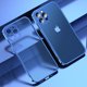thumbnail image 2 of Funda de silicona transparente con marco cuadrado chapado de lujo para iPhone 13 12 11 Pro Max Mini X XR 7 8 6s Plus SE funda trasera transparente Tan Jianjun unisex, 2 of 2