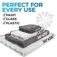 thumbnail image 4 of The Rag Company - The Gauntlet - Car Drying Towel - 70/30 Blend Premium Microfiber, 900gsm, 20in x 30in, Ice Grey + Grey, 4 of 9