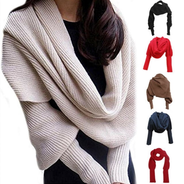 Foulard Snood pour Femmes Cache-Cou en Molleton Foulards Tricotés Châle Foulards Col