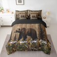 thumbnail image 2 of jejeloiu Jungle Bear 7-Piece Twin Bedding Sets,Country Farmhouse Lodge Bedding Comforter Set,Farmhouse Camouflage Hunting Sheet Sets For Adult,Super Cozy Room Decor Reversible, 2 of 8