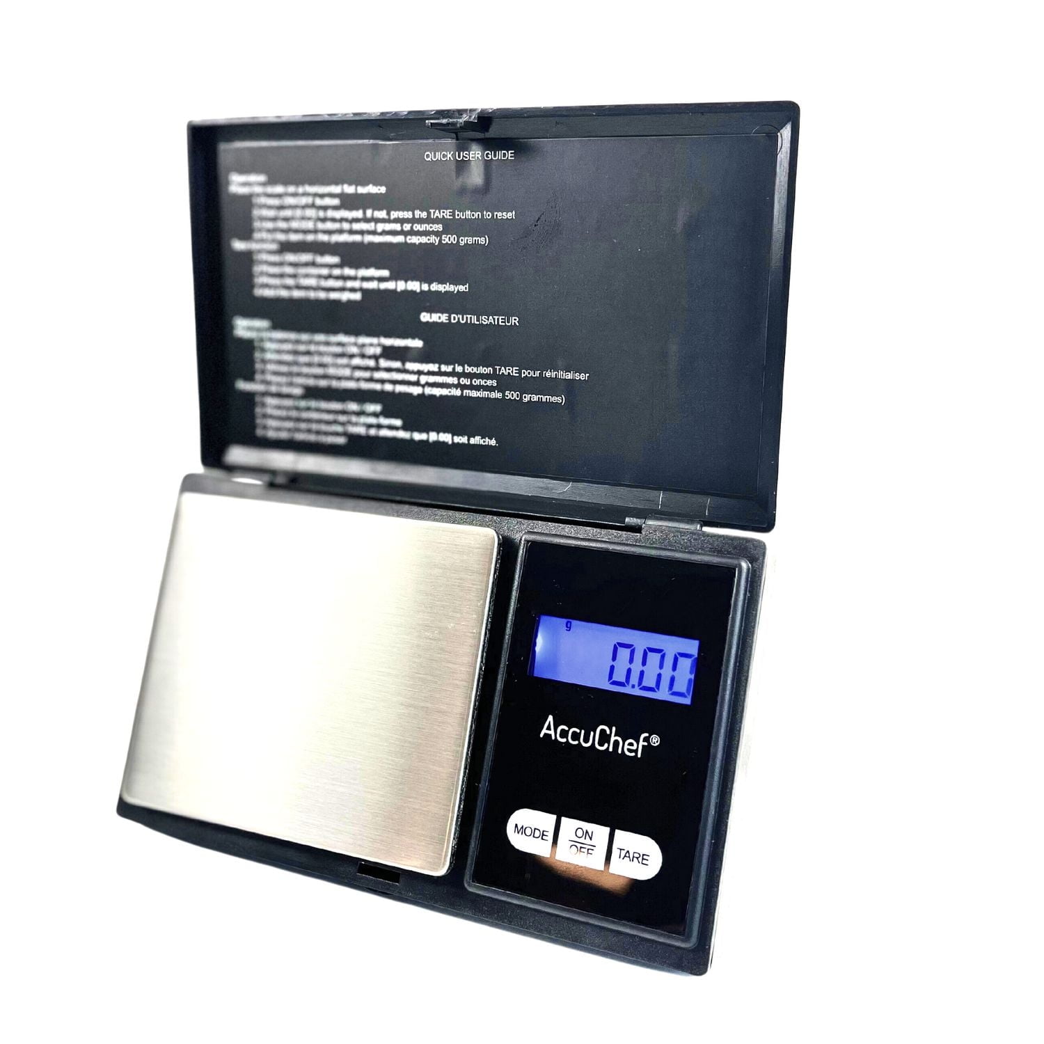 AccuChef Digital Diet Scale, Stainless Steel Weighing Platform, Model 2365