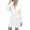 White, variant on Fesfesfes Coat for Women Spring And Fall Lapel Solid Color Long Sleeve Buttoned Long Belted Blazer Coat