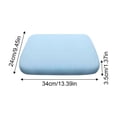 thumbnail image 4 of Ergonomic Memory Foam Seat Cushion, High Resilience Memory Foam Seats Provide Softness and Support for Office Chair, Breathable Cushion for Car Home Dining,13.4x9.4x1.4 Inch, 4 of 6