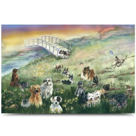 - Rainbow Bridge Pet Sympathy Card for Dog