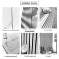 thumbnail image 7 of Wood Panels for Wall Slat Wall Panels, 4PC Wood Slat Acoustic Panels for Wall and Ceiling - 3D Fluted Sound Absorbing Panel with Three Sides Fully Wrapped on Wood Finish -45.27''X23.62''(GRAY), 7 of 7
