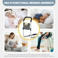 thumbnail image 3 of SOONTRANS Bed Rails for Elderly Adults - Bed Assist Rail Medical Adjustable  for Seniors wihh Storage Bag & LED Light & Fixing Strap, Bed Support Steel Bar, Portable Bed Cane Fit King/Queen/Full/Twin, 3 of 7