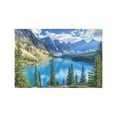 thumbnail image 4 of MKHERT Landscape Canadian Rockies Mountain Moraine Lake Banff on Sunny Day Placemats Table Mats for Dining Room Kitchen Table Decoration 12x18 inch,Set of 4, 4 of 4