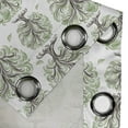 thumbnail image 5 of Ambesonne Tree Grommet Curtain, Swirled Lines Botanical, 50" x 63", Black Green White, 5 of 6
