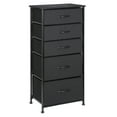thumbnail image 2 of HomGarden 5 Drawer Black Storage Dresser Modern Vertical Fabric Organizer Tower, 2 of 11