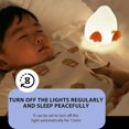 thumbnail image 1 of Tal Cute Duckling Night Light con lindo soporte para teléfono celular Función de sincronización Modo de suspensión Lámpara de control Slap (a02) LingWen 8390614135857, 1 of 1