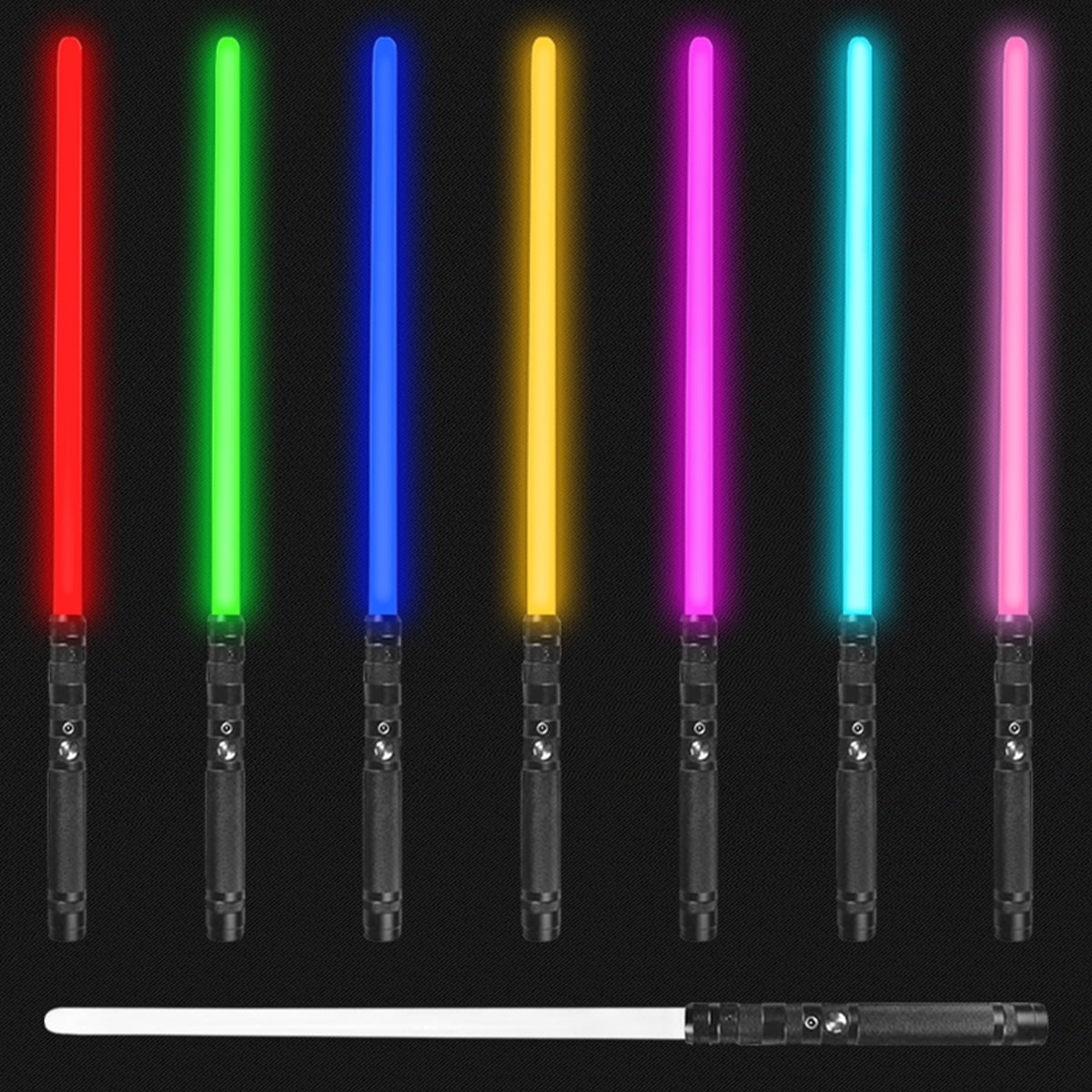 2 Lightsaber RGB Force FX Heavy Duel Color Change Metal Hand Light Saber Blue si 