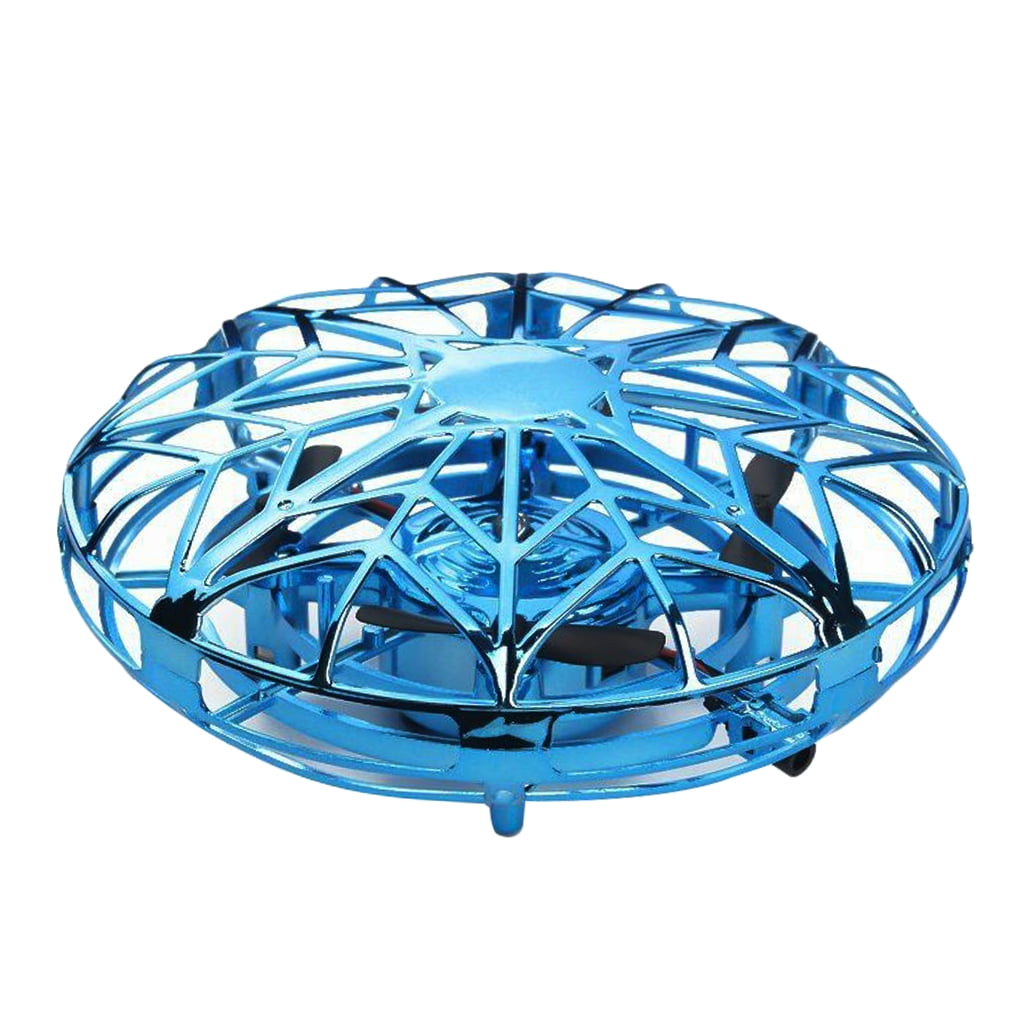 JUMOWA UFO Hand-Controlled Drones Toys Tech Gadgets Frisbee Hollow Mini Quadcopter Small Drone Xmas Aircraft Gifts for Kids Adult