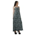 thumbnail image 3 of Moomaya All Over Printed A Line Sleeveless Womens Summer Party Dresses, 3 of 6