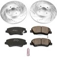 thumbnail image 3 of PowerStop Front Z23 Evolution Sport Carbon-Fiber Ceramic Brake Pad and Drilled & Slotted Rotor Kit Fits: KIA Select Models K6499, 3 of 10