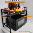 thumbnail image 6 of JOGGEIL Microwave Racks,Extendable Microwave Oven Stand, Adjustable 2 Tier Kitchen Counter Shelf, Heavy Duty Storage Rack for Microwave, Toaster, Small Kitchen Organization, 6 of 8