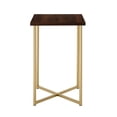 thumbnail image 5 of Manor Park Modern Wood and Metal End Table, Dark Walnut/Gold, 5 of 8