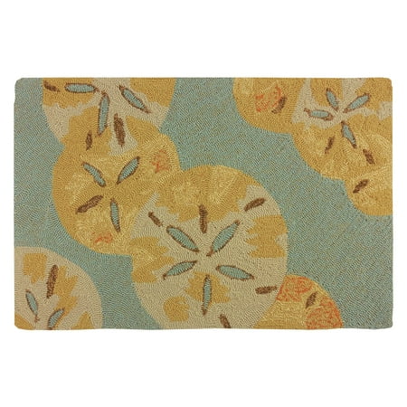 Homefires Sand Dollars By The Sea Indoor/Outdoor Accent Rug