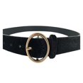 thumbnail image 2 of Cinturón George para Mujer, Textura Hebilla Ovalada Negro Talla Ch, 2 of 4