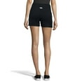 thumbnail image 2 of Hanes Women's Luxe Collection Lightweight Fleece Short with Pockets, 2 of 5