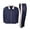 Navy, variant on MEN SOLID FASHIONABLE STRAIGHT LEG WINDBREAKER TRACKSUIT