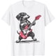 thumbnail image 1 of Vintage Dachshund Playing Guitar Weenie Rock and Roll Camiseta, 1 of 2