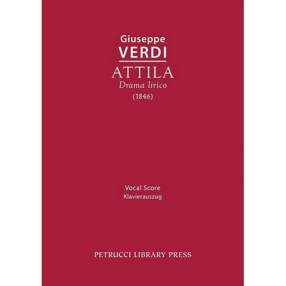 Attila: Vocal score, (Paperback)
