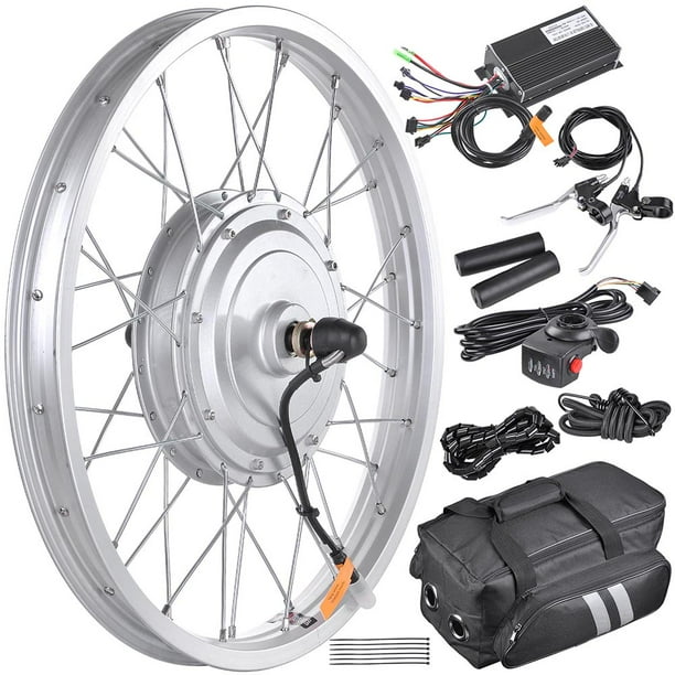 Yescom 20 In 36v 750w Electric Bike Front Wheel Conversion Kit For 1 75 In 2 1 In Tire Walmart Com
