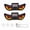 T4-RRY, variant on Solar Devil Eyes LED Car Window Light, Wireless No Drill Solar Powered Demon Eyes Warning Lights for Cars Windshield Rear Window, Waterproof LED Eyes Animated for Trucks/SUVs/RV/Vans, 2 Pack (T1-RYW)