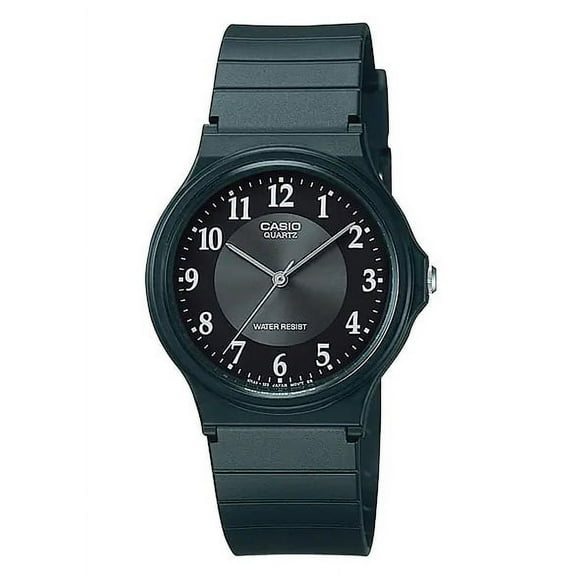Casio Men's Analog Watch Black Rubber Band MQ-24-1B3