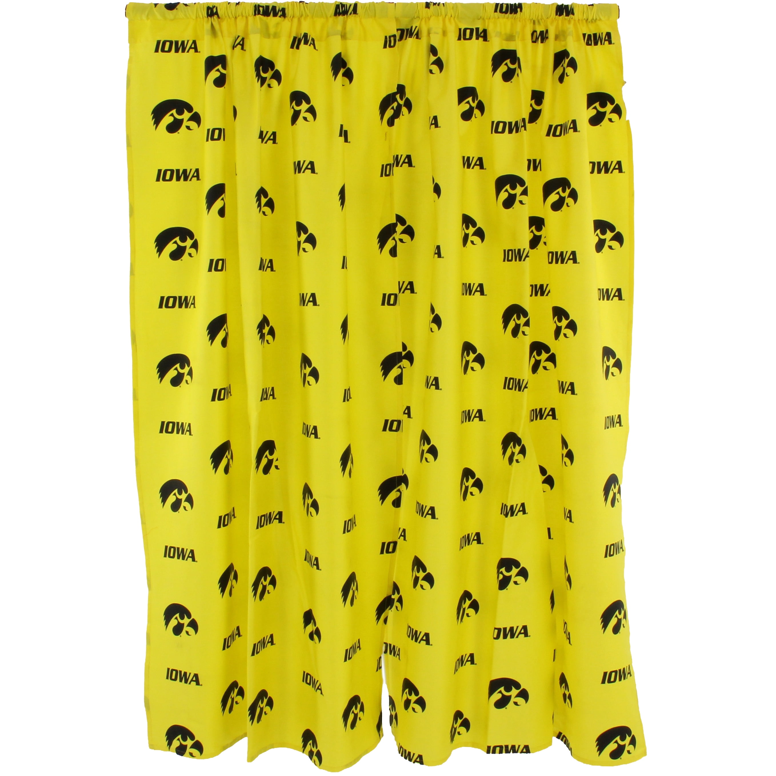 Iowa Hawkeyes 100% Polyester, 63" Curtain Panels, Set of 2