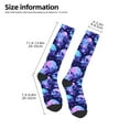 thumbnail image 2 of Naloa crystal Skull flower star Thigh High Socks Extra Long Stretchy Sock Women Over Knee High Opaque Stocking Daily Wear, 2 of 6