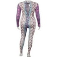 thumbnail image 4 of Women Jumpsuit Serpentine Print O-neck Long Sleeve Backless Bodycon, 4 of 6