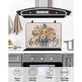 thumbnail image 4 of Large Induction Cooktop Protector Mat Spring Flowers Stove Top Covers for Electric Stove, Vintage Farmhouse Botanical Wildflowers Decorative Stove Burner Cover Mats, Glass Top Stove Cover, 4 of 7