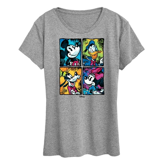 Disney - Mickey Friends Urban Grid - Women's Short Sleeve Graphic T-Shirt