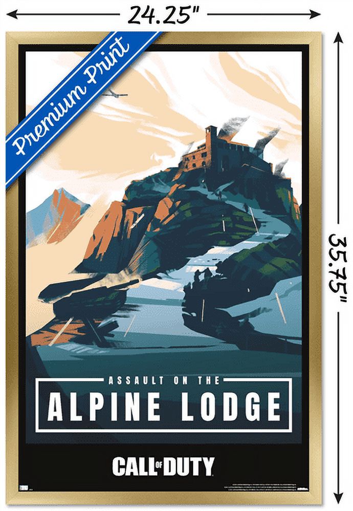 Call of Duty: Vanguard - Alpine Lodge Wall Poster, 22.375" x 34", Framed