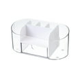 thumbnail image 4 of Organizador de maquillaje y joyas con cajón transparente, multifuncional, mini organizador de escritorio. Blanco, 4 of 9