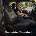 thumbnail image 2 of Genuine Dickies 2-Piece Logan Wetsuit Seat Covers, Car Seat Covers, Universal-Fit Automotive Seat Covers, Interior Accessories for Car, SUV, Crossovers, Car Seat Cover – Black, 2 of 11