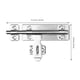 thumbnail image 2 of unbranded 2Ud Cerradura De De Inoxidable Para Puerta Interior Seguro Y Resistente Plata, 2 of 7