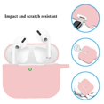 thumbnail image 3 of Funda de silicona rosa para AirPods Pro Cypher.V con llavero de pompones, 3 of 5