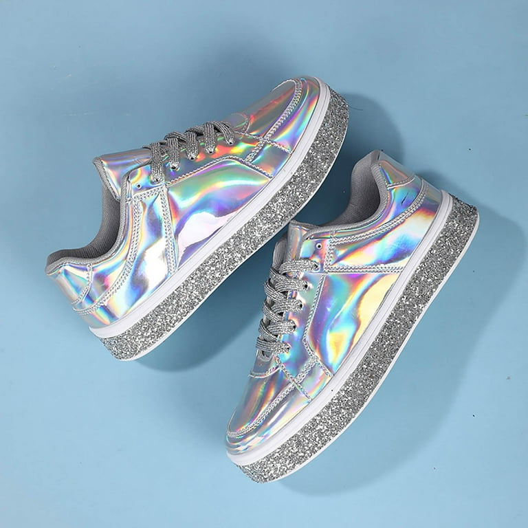 QYZEU Women's Shoes Sneaker Heels for Women Women's Leather