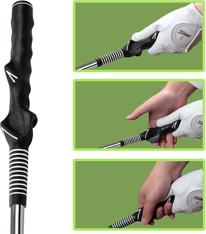 WAAYEE Retractable Golf Swing and Grip Trainer, Right-Handed, for Indoor Practice, Warm-Up, Tempo and Hitting Strength Training