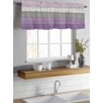 thumbnail image 7 of Kitchen Valances for Window, Country Wood Board Gray Purple Light Filtering Rod Pocket Valance Curtain, Farmhouse Gradient Plank Short Curtains Window Topper for Bedroom 42x18in, 7 of 7