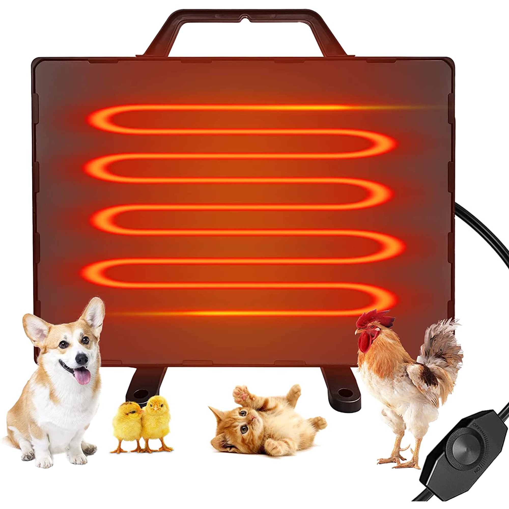 Coop Heater with thermostat Pet Warmer Heater pet heater for dog cat  chicken Coop Heater 140 Watt Compact Heating Panel Heater by VERNILLA -  Walmart.com