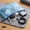 Blue, variant on A4 Mesh Zipper Pouch Document Bag, Waterproof Plastic Zip File Folder, Multipurpose Receipt Stationery Organizer for School Office