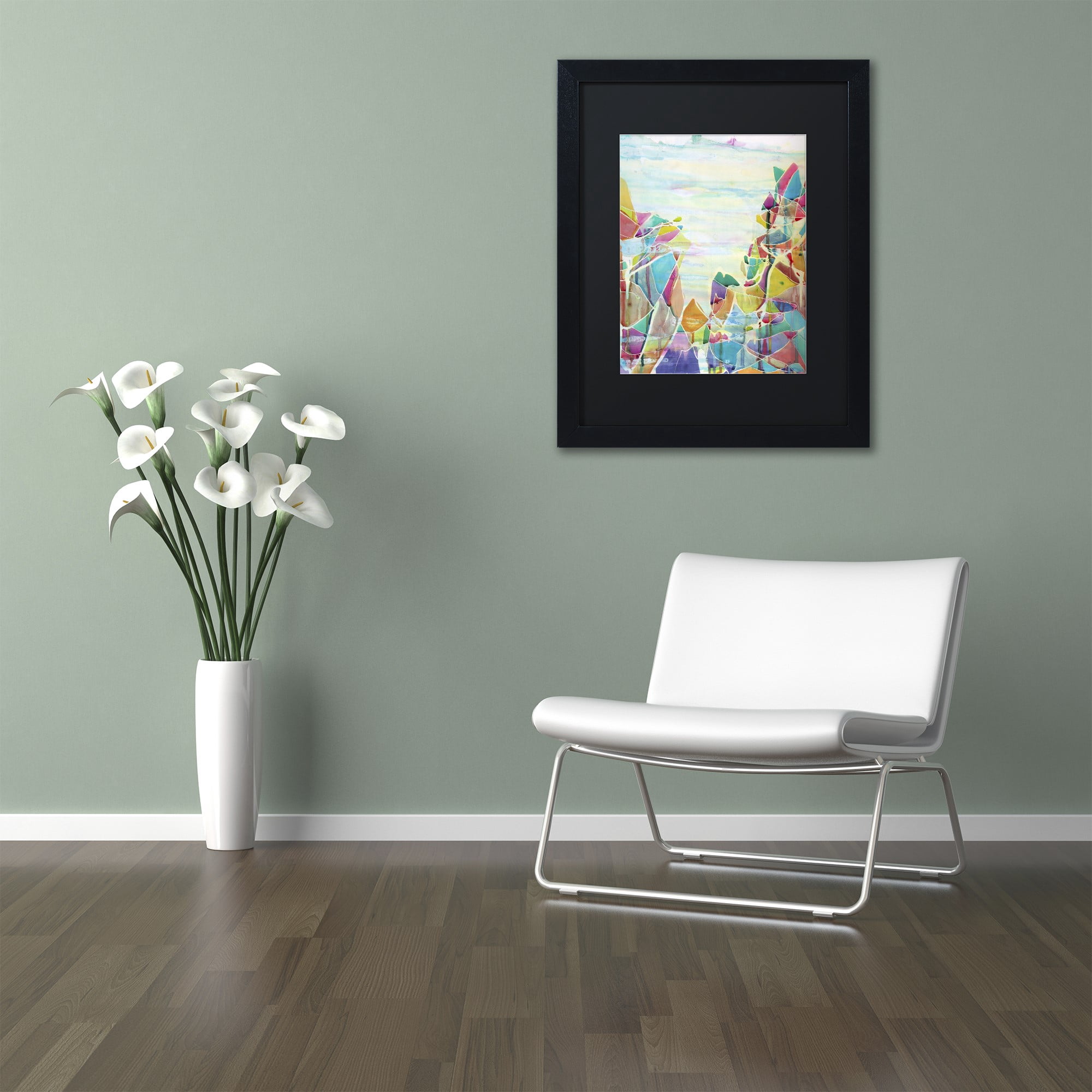 Trademark Fine Art "Pico de Orizaba" Canvas Art by Lauren Moss Black Matte, Black Frame