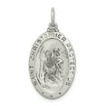 thumbnail image 1 of Beautiful Sterling Silver St.Christopher Football Medal, 1 of 2