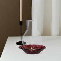 GOOHOCHY 2pcs Transparent Glass Candle Holder Tube Windproof Candle Tube Clear Chimney Shade Tall Candle Cover Glass Hurricane Shade For Home Restaurant Wedding