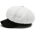 thumbnail image 5 of CoCopeaunts Newsboy Hats for Women Autumn Winter Hat Lady Fleece Octagonal Newsboy Cap Artist Painter Beret Hat, 5 of 7