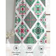 thumbnail image 6 of Vintage Boho Sheer Curtains 84 Inch Length 2 Panels Set for Living Room/Bedroom, Middle Century Bohemia Style Green Kitchen Curtains Grommet Semi-Sheer Curtains Drapes Window Treatments 52"x84"x2, 6 of 7