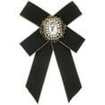 thumbnail image 1 of Quentinu Unique Bow Brooch Elegant Rhinestone Studded Brooch Pin Clothes Accessory, 1 of 6